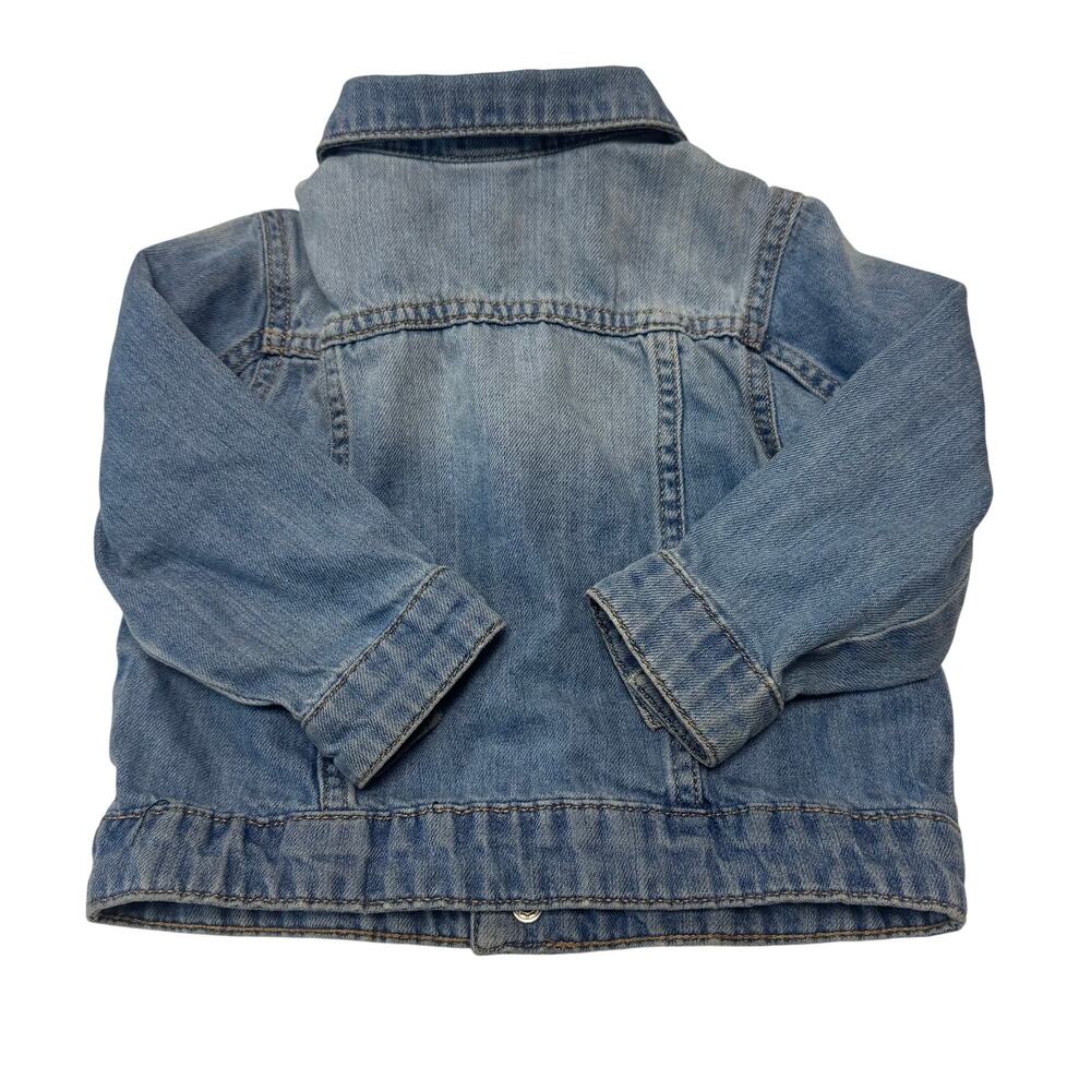 H&M Baby Girl 12-18M Denim Jacket 100% Cotton - Picture 2 of 5